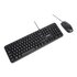 Vultech KM-811 tastiera Mouse incluso Ufficio USB QWERTY Italiano Nero