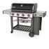 Weber Genesis II E-410 GBS Barbecue Carrello Gas 14070 W Nero, Acciaio inossidabile