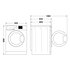 Whirlpool FFWDD 107436 BSV IT lavasciuga Libera installazione Caricamento frontale Bianco D