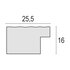Zep DA323C cornice per quadro Cornice per foto singola Crema
