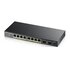 ZyXEL GS1100-10HP v2 Non gestito Gigabit Ethernet (10/100/1000) Supporto Power over Ethernet (PoE) Nero