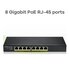 ZyXEL GS1915-8EP Gestito L2 Gigabit Ethernet (10/100/1000) Supporto Power over Ethernet (PoE) Nero