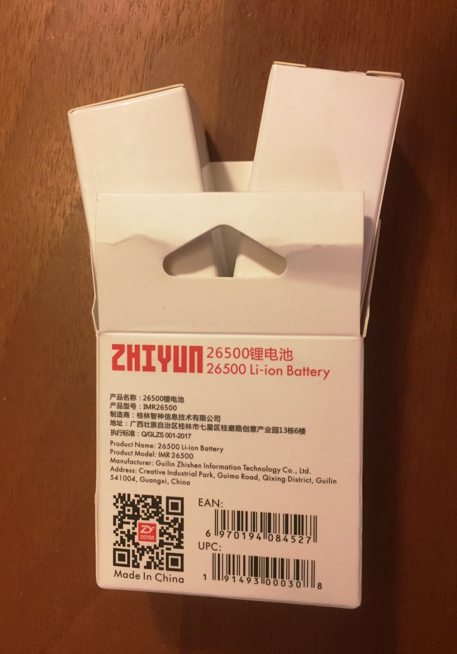 Batterie 26500 3600mAh Li-ion per Zhiyun Crane V2, M e Crane Plus