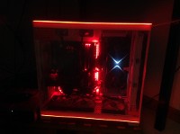 O11 EVO RGB , vetro temperato Bianco