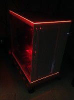 O11 EVO RGB , vetro temperato Bianco