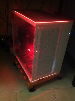 O11 EVO RGB , vetro temperato Bianco