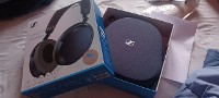Momentum 4 Denim Cuffie Bluetooth con cancellazione del rumore adattiva per chiamate cristalline - 60 ore di autonomia