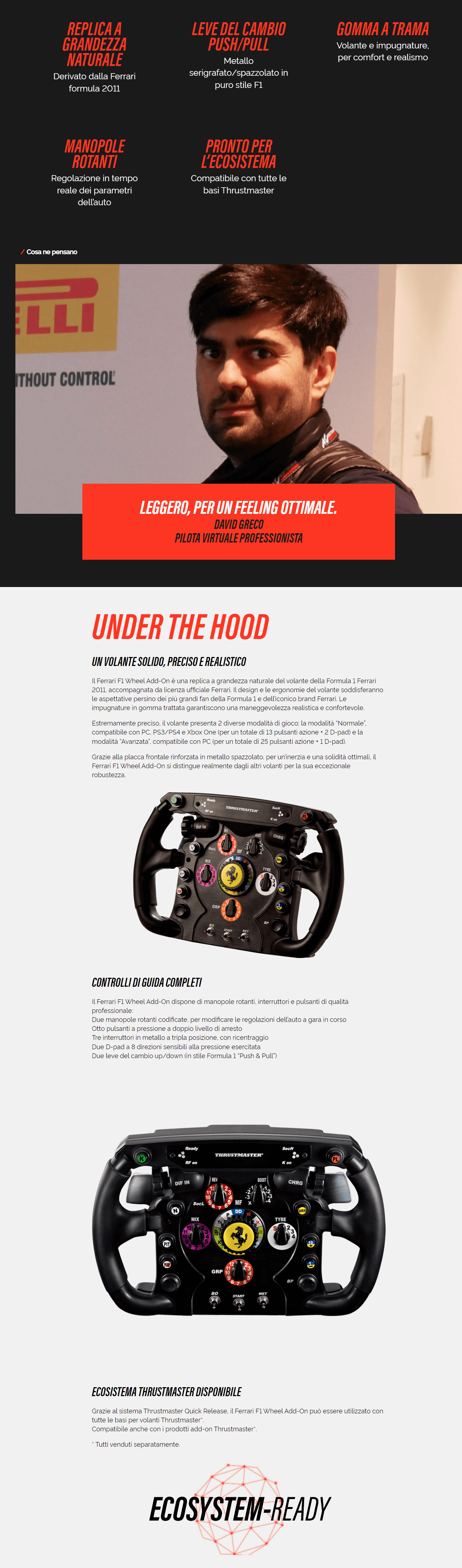 Template Thrustmaster Ferrari F1 Wheel Add-on Licenza Ufficiale Ferrari