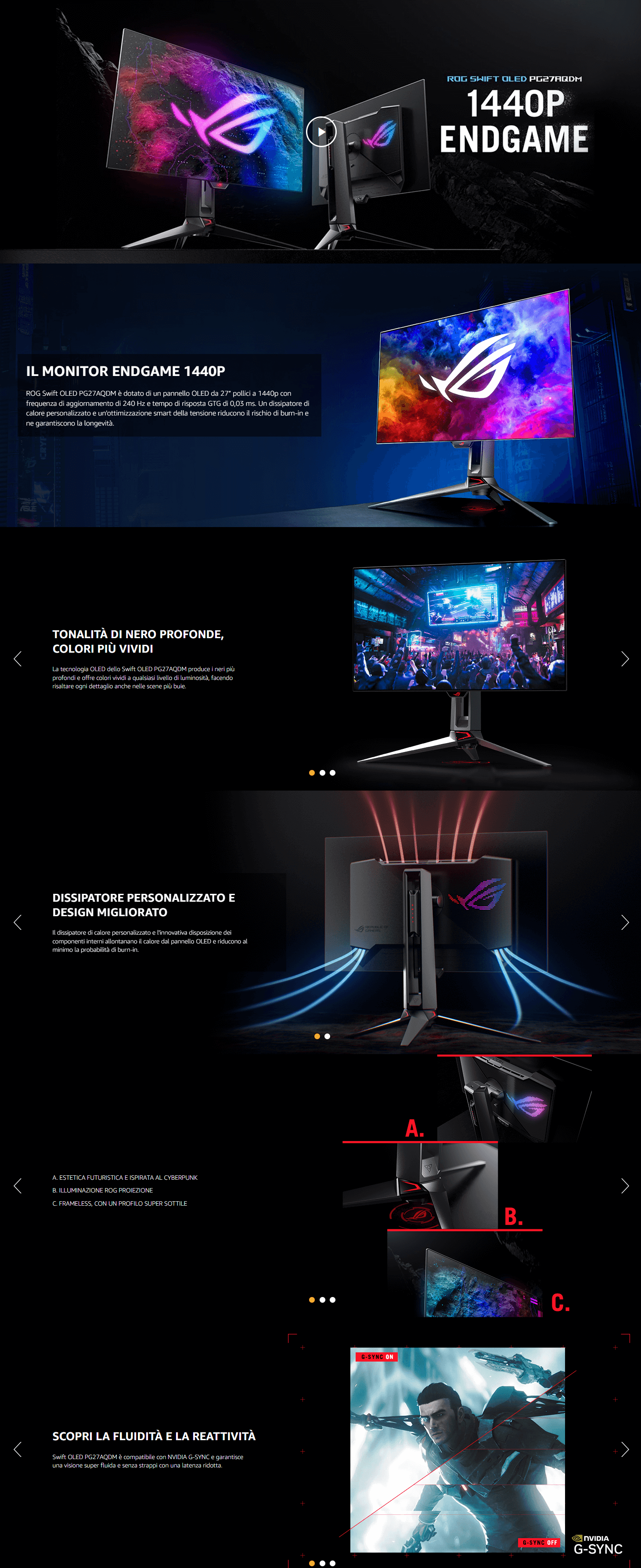Template Asus ROG Swift OLED PG27AQDM 67,3 cm (26.5
