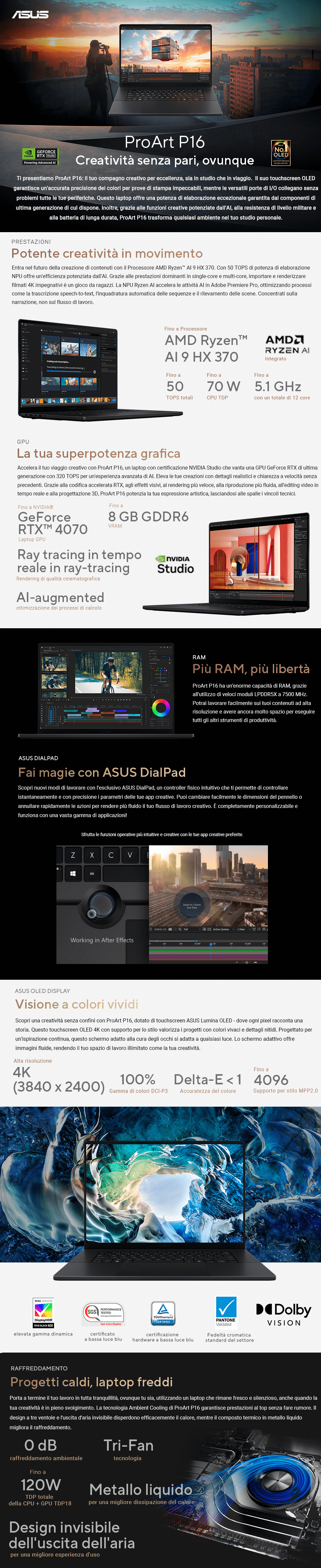 Template Asus ProArt P16 AI H7606WV-ME040W Ryzen AI 9 HX 370 16