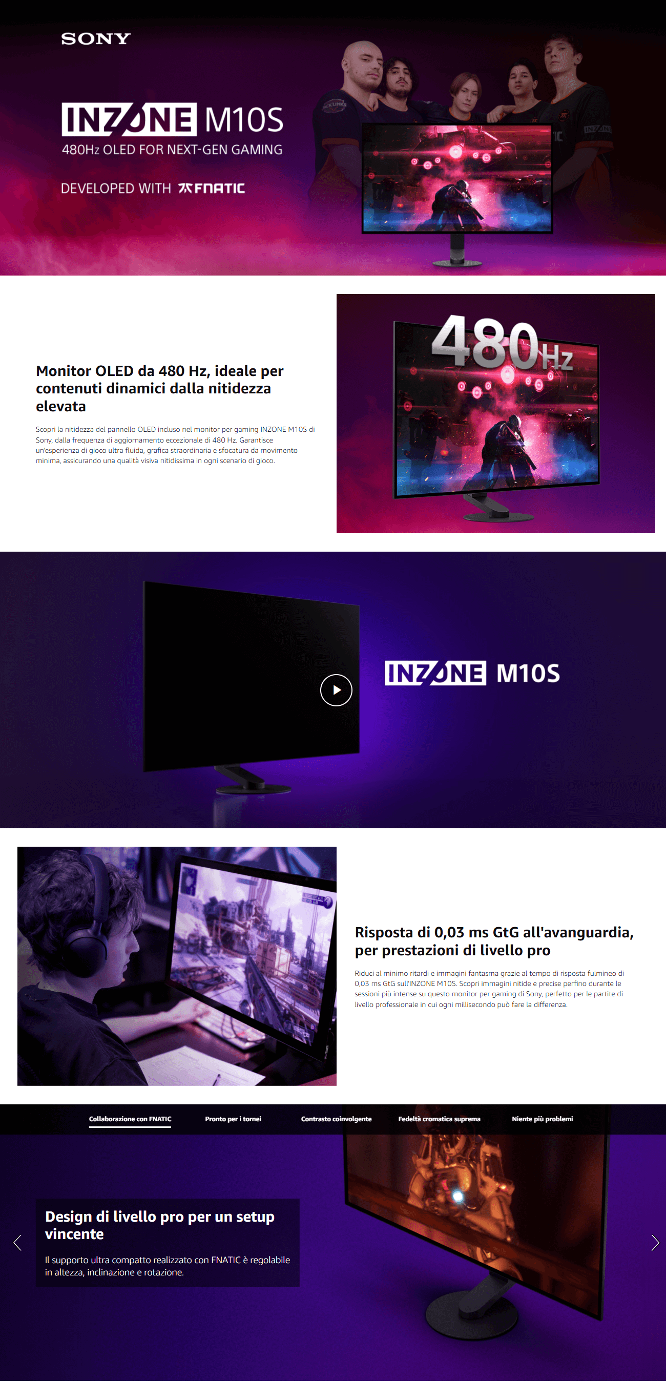 Template Sony INZONE M10S OLED QHD da 27