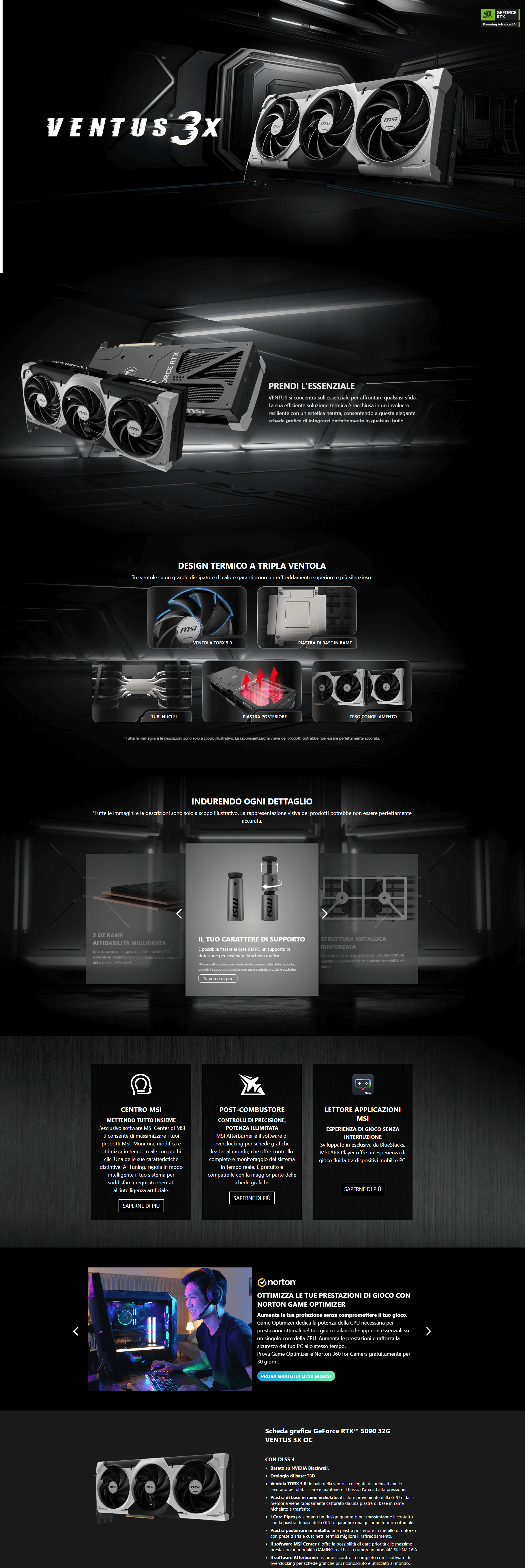 Template MSI NVIDIA GeForce RTX 5090 32G VENTUS 3X OC DLSS 4