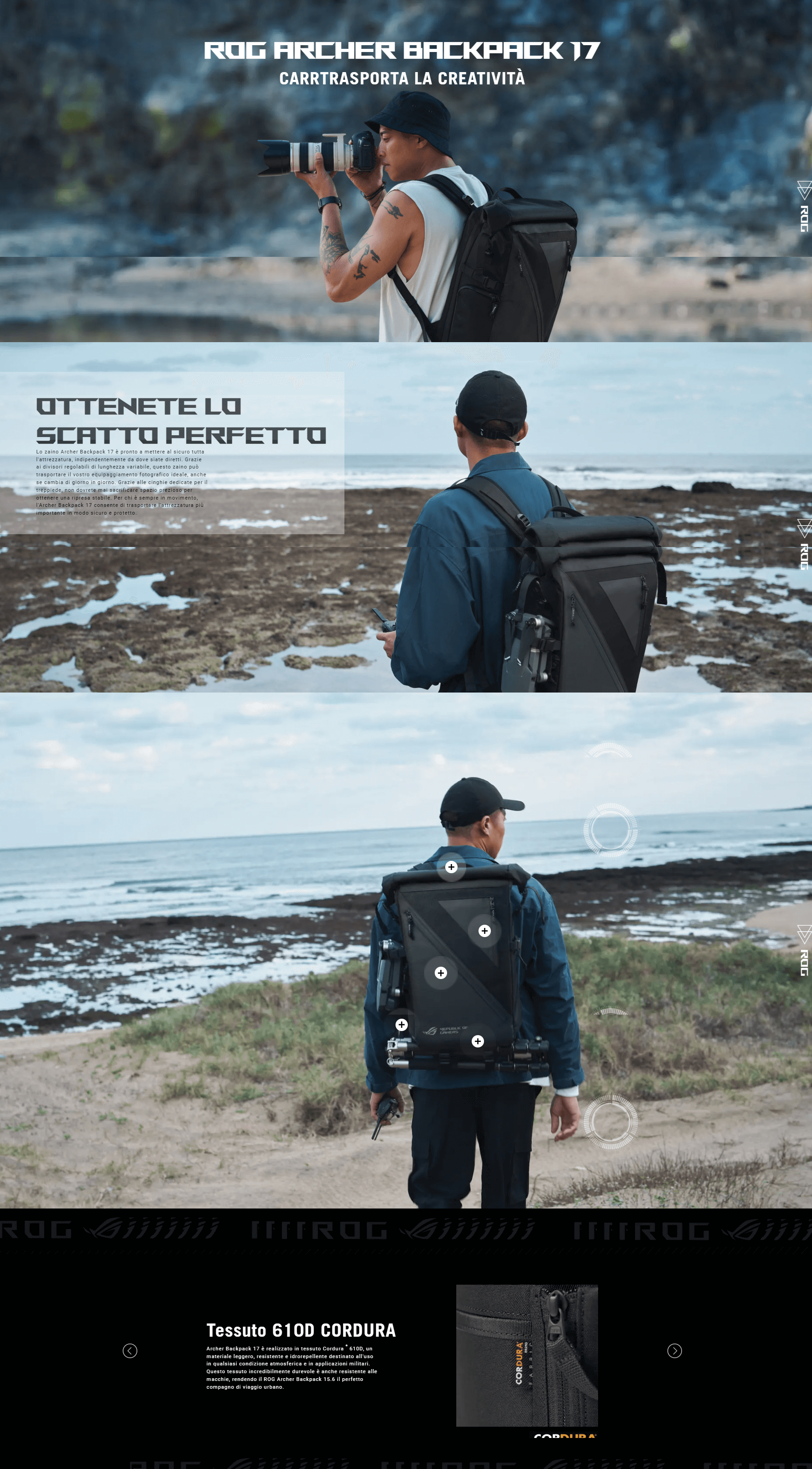 Template Asus Zaino BP2702 ROG Backpack fino a 17 pollici