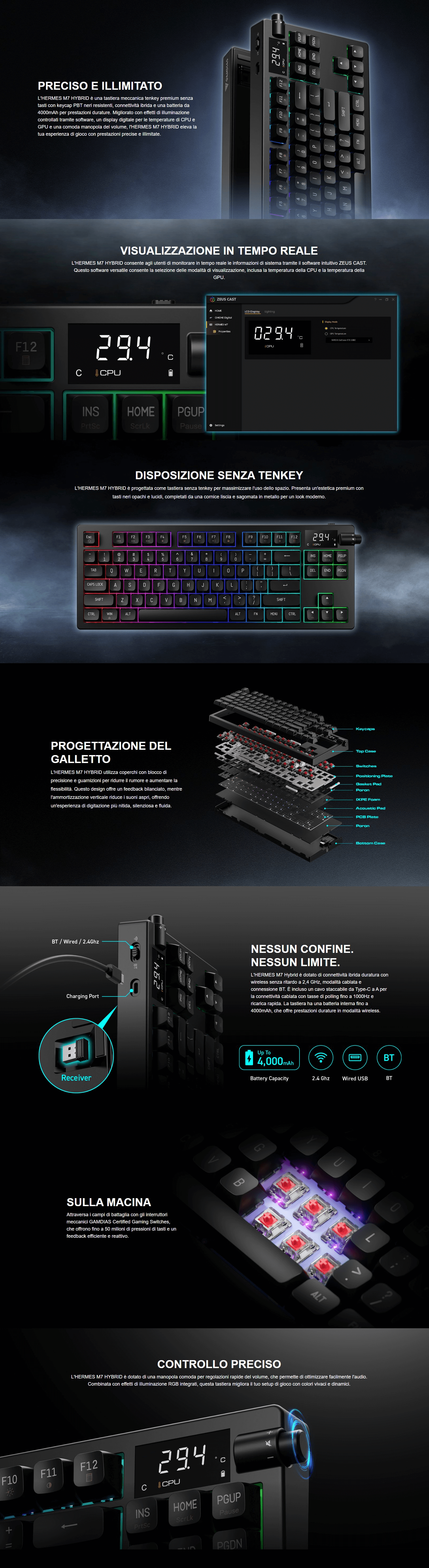 Template GAMDIAS TAST GAMING HERMES M7 USB & WIRLESS