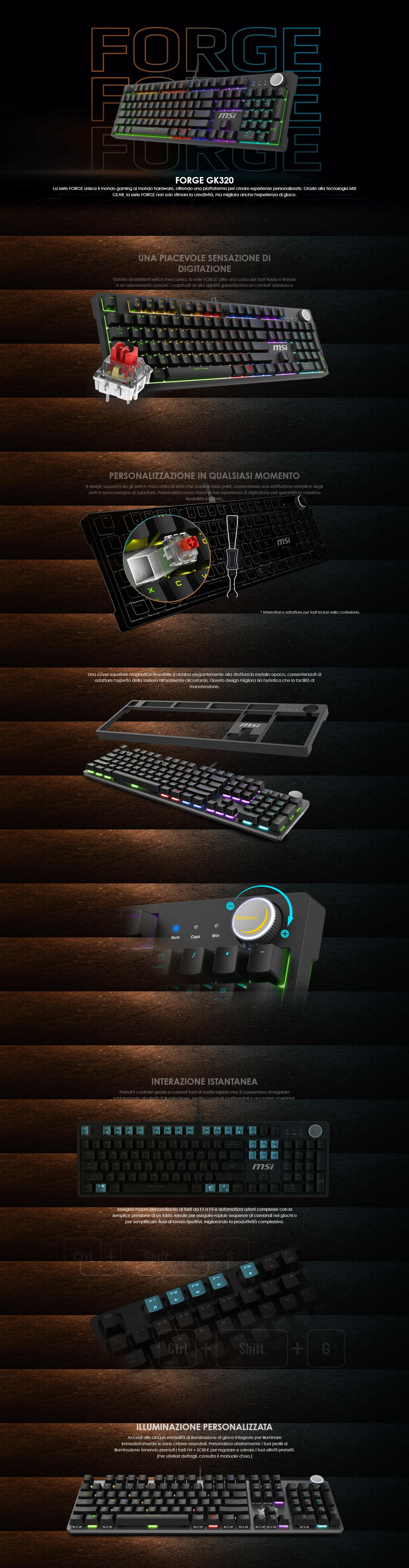 Template MSI FORGE GK320 RED ITA Gaming