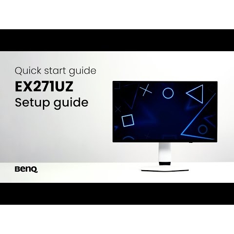 BenQ EX271UZ monitor: Unboxing & quick start guide