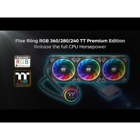 Thermaltake Floe Riing All-in-One RGB CPU Cooler TT Premium Edition