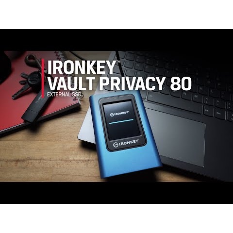 SSD esterno crittografato con tastierino touch-screen – SSD esterno IronKey Vault Privacy 80