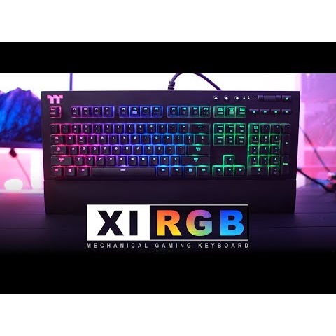 The X1 RGB Cherry MX Blue / Silver Keyboard
