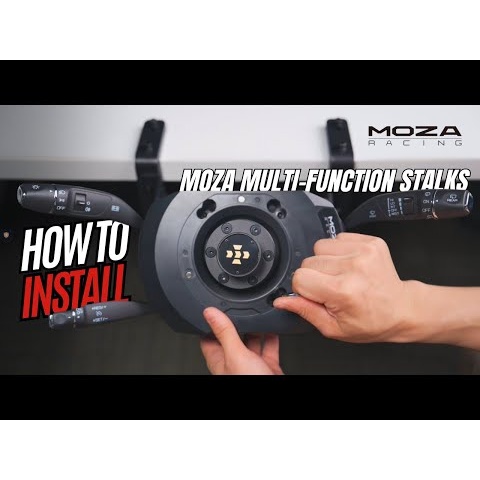 How to install the MOZA Multi-function Stalks | MOZA Racing tutorials